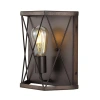 Jonathan Y Liam 1-light Rustic Farmhouse Iron Led Sconce In Dark Brown/oil Rubbed Bronze