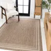 Jonathan Y Lido Traditional Casual Pinstripe Border Beige/cream Indoor/outdoor Area Rug