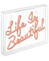 Jonathan Y Life Is Beautiful Contemporary Glam Acrylic Neon Lighting