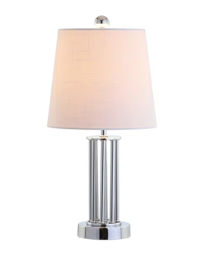 Jonathan Y Lillian 18in Metal Mini Led Table Lamp In Silver
