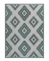 Jonathan Y Lior Geometric Moroccan Diamond Indoor/outdoor Area Rug In Turquoise