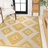 Jonathan Y Lior Geometric Moroccan Diamond Indoor/outdoor Area Rug In Yellow/cream