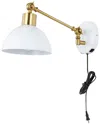 Jonathan Y Lisa 18in Usb Charging Port Led Sconce In White