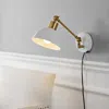 Jonathan Y Lisa Swing Arm 1-light Modern Midcentury Iron Usb Charging Port Led Sconce In White