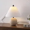 Jonathan Y Liza Modern Minimalist Travertine Globe Led Table Lamp In White