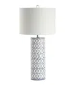 Jonathan Y Loop 28.75in Ceramic Modern Column Led Table Lamp In White