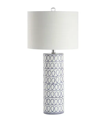 JONATHAN Y JONATHAN Y LOOP 28.75IN CERAMIC MODERN COLUMN LED TABLE LAMP