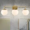 Jonathan Y Louis Parisian Globe 25" 3-light Metal/frosted Glass Modern Contemporary Led Vanity