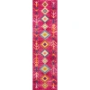 Jonathan Y Love Geometric Area Rug In Pink/multi