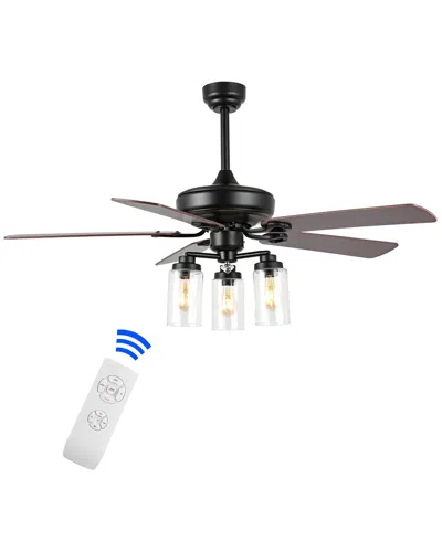 Jonathan Y Lucas Ceiling Fan In Black
