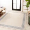 Jonathan Y Lucia Classic Diamond Border Indoor/outdoor Area Rug In Cream/blue