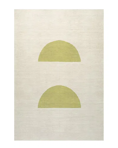 Jonathan Y Luola Minimalist Geometric Machine-washable Rug In Neutral