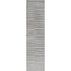 Jonathan Y Lyla Offset Stripe Area Rug In Gray/cream