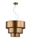 Jonathan Y Lynn 21in 3-tier Metal Led Pendant