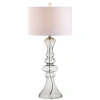 Jonathan Y Madeline 35" Curved Glass Led Table Lamp In Smoke Gray
