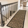 Jonathan Y Madrid Vintage Filigree Textured Weave Indoor/outdoor Area Rug In Black/khaki