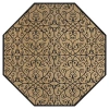 Jonathan Y Madrid Vintage Filigree Textured Weave Octagon Indoor/outdoor Area Rug In Black