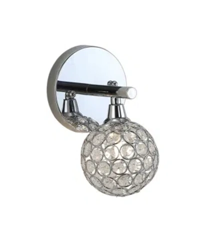 Jonathan Y Maeve 1-light Contemporary Glam Led Vanity Light In Silver-tone