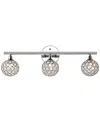 Jonathan Y Maeve 3-light Contemporary Glam Led Vanity Light In Metallic