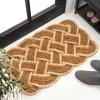 Jonathan Y Maeve Classic Coastal Scalloped Basketweave Coir Indoor/outdoor Doormat