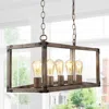 Jonathan Y Magnolia 36" 5-light Linear Adjustable Iron Rustic Farmhouse Led Pendant