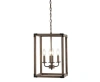 Jonathan Y Magnolia 4-light Adjustable Iron Rustic Farmhouse Led Pendant In Brown