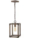 Jonathan Y Magnolia 8.13in Adjustable Iron Rustic Farmhouse Led Pendant In Metallic