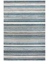 Jonathan Y Magnolia Beach Strie' Striped Rug In Blue