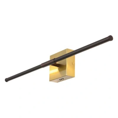 Jonathan Y Makena Modern Minimalist Dimmable Integrated Led Metal Wall Sconce In Bronze/copper