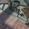Jonathan Y Malta Bohemian Medallion Textured Weave Indoor/outdoor Area Rug In Red/taupe