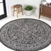 Jonathan Y Malta Bohemian Medallion Textured Weave Indoor/outdoor Round Area Rug