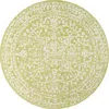 Jonathan Y Malta Bohemian Medallion Textured Weave Indoor/outdoor Round Area Rug In Green