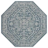 Jonathan Y Malta Bohemian Medallion Textured Weave Octagon Indoor/outdoor Area Rug In Blue