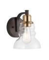Jonathan Y Manhattan Vintage-like 1-light Industrial Rustic Led Vanity In Gold-tone