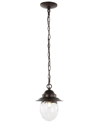 Jonathan Y Manteo Outdoor Pendant In Black