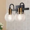 Jonathan Y Marais 14.5" 2-light Iron/glass Rustic Vintage Led Vanity Light