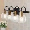 Jonathan Y Marais 29.75" 4-light Iron/glass Rustic Vintage Led Vanity Light
