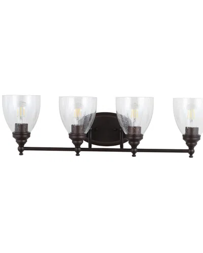 Jonathan Y Marais 30in 4-light Metal Glass Led Wall Sconce
