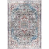 Jonathan Y Maras Vintage Medallion Area Rug In Gray/red/turquoise