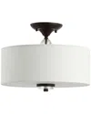 Jonathan Y Marc 15in Metal Crystal Led Semi-flush Mount