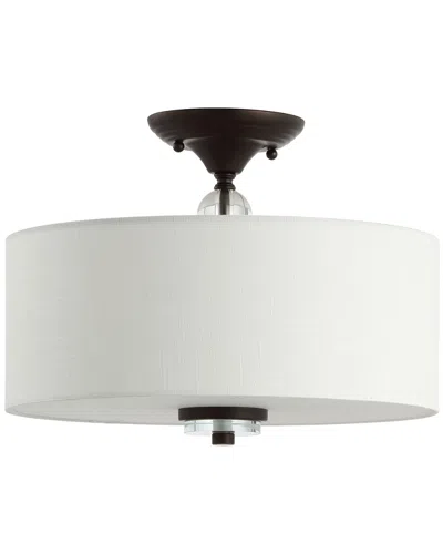 Jonathan Y Marc 15in Metal Crystal Led Semi-flush Mount