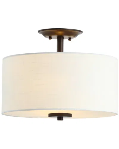 Jonathan Y Marc 15in Metal Led Semi-flush Mount In Neutral
