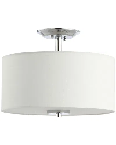 Jonathan Y Marc 15in Metal Crystal Led Semi-flush Mount