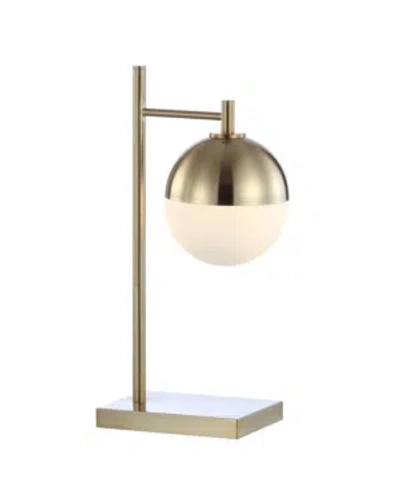 Jonathan Y Marcel Art Deco Mid-century Globe Led Table Lamp In Gold-tone
