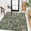 Jonathan Y Maribel Traditional Classic All-over Scroll Green/cream Indoor/outdoor Area Rug