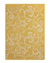 Jonathan Y Maribel Traditional Classic All-over Scroll Indoor/outdoor Area Rug In Yellow