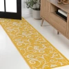 Jonathan Y Maribel Traditional Classic All-over Scroll Indoor/outdoor Area Rug In Yellow