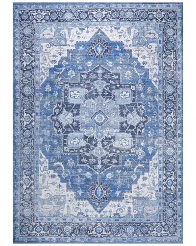 Jonathan Y Maris Medallion Machine Washable Rug In Blue