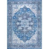 Jonathan Y Maris Ornate Medallion Machine-washable Area Rug In Blue/navy