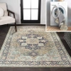 Jonathan Y Maris Ornate Medallion Machine-washable Area Rug In Green/tan/blue